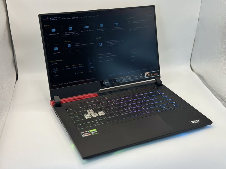 Ноутбук Asus Ryzen 7-4800H озу 8 ссд 512 GEFORCE GTX 1650