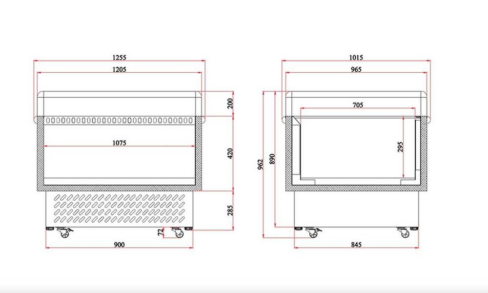 Insula Congelare sau Refrigerare Danemrca / 126x100x96cm/ NOU