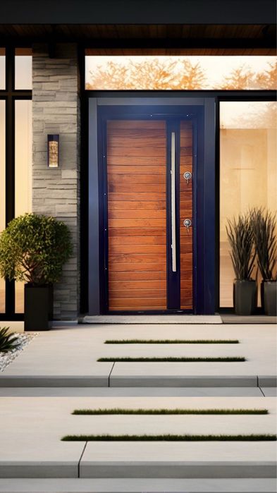 Входна врата за външни условия-Fresh cedar