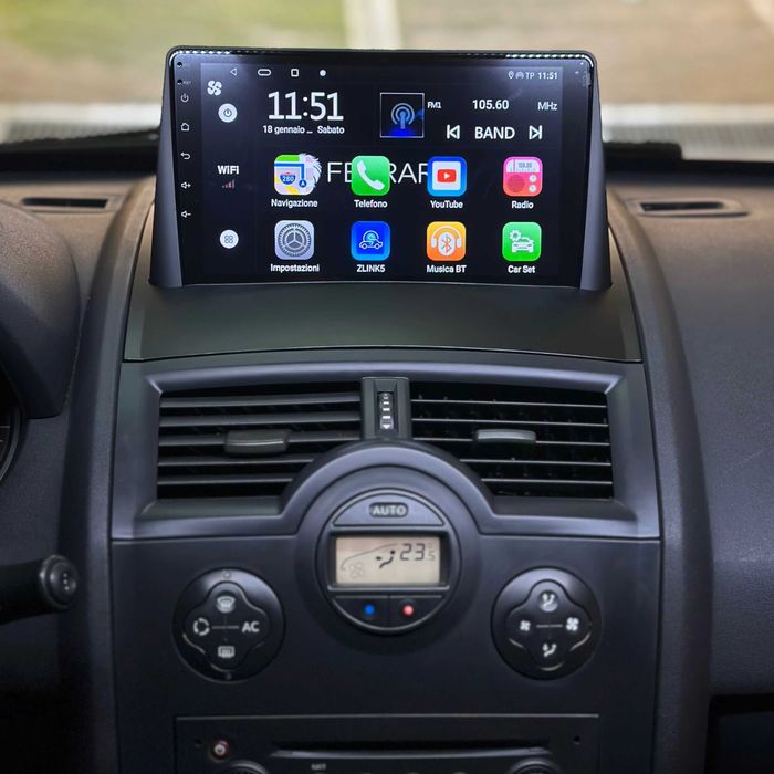 Мултимедия за Renault Megane 2 Навигация Carplay Android Auto Waze