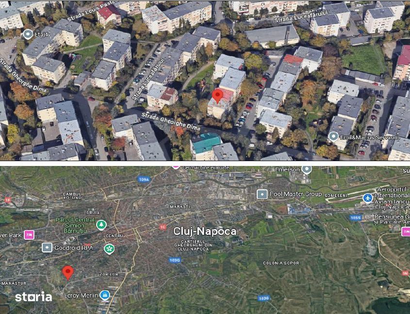 Cota de 1/2 din apartament 2 camere, Cluj-Napoca, Jud. Cluj