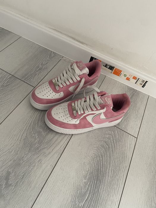 Air force 1  alb cu roz