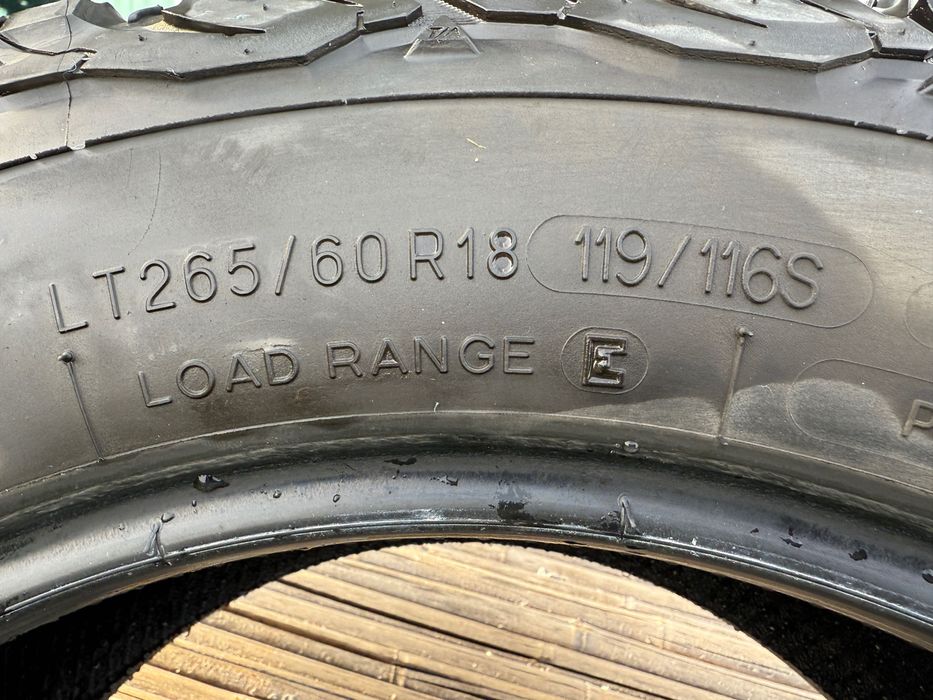 BFGoodrich All-Terrain T/A 265/60 R18 произведени юни 2022 като нови