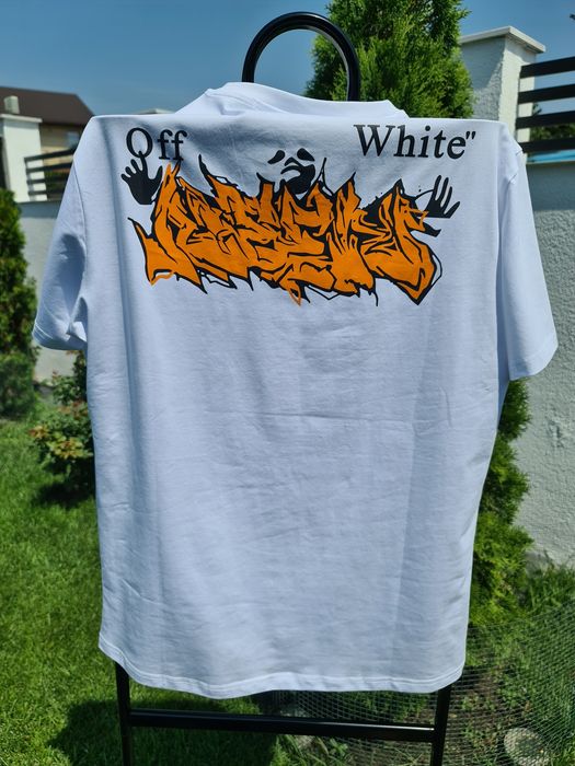 Oferta-Reducere-Discount-Promotie-Tricou-Off-White-Calitate-Premium-Nou-Bumbac-Poze-Reale-L-Stoc