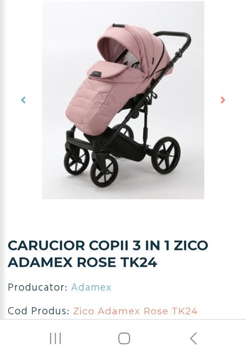 Cărucior 3 în 1 ADAMEX