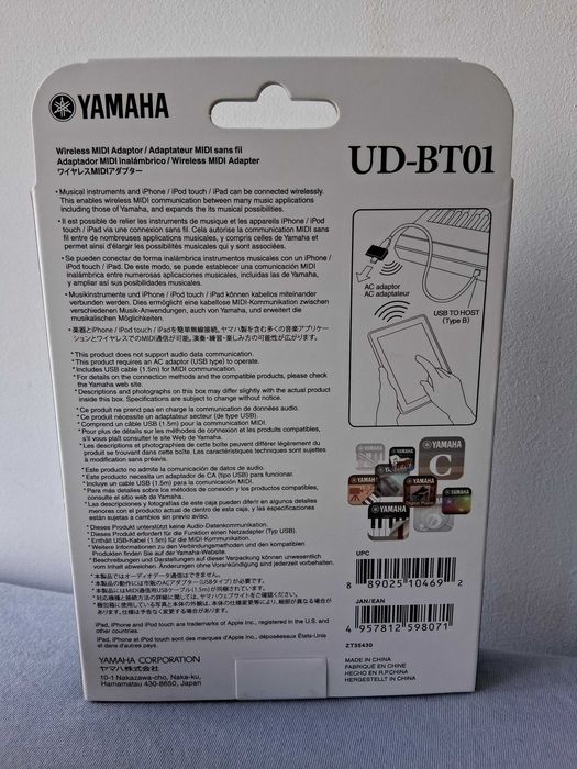 Yamaha wireless midi adaptorMD-BT01/UD-BT01/usb wireless lan UD-WL01