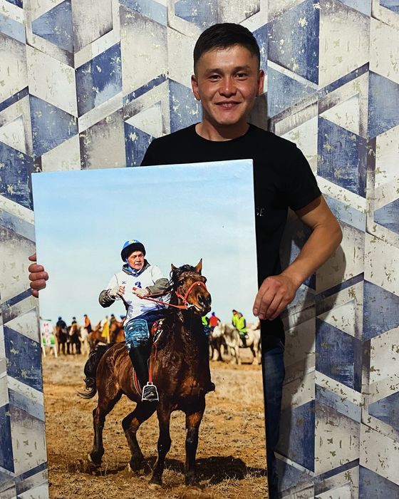 Фото портрет на холсте