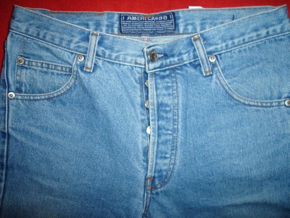Jeansi Americanino Italy , noi, eticheta (jeans, pantaloni, blugi)