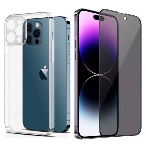 Iphone 14/15/16/17 PRO MAX PLUS Husa Tpu + Folie Sticla 11D/6D/PRIVACY