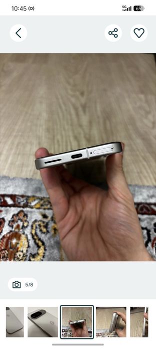 Vând telefon Google Pixel 9 128 GB, alb, full box