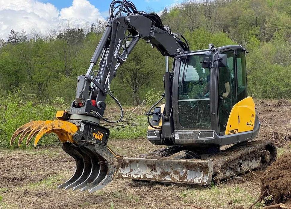 MECALAC 6MCR - Мултифункционален багер, челен товарач, кран и мотокар