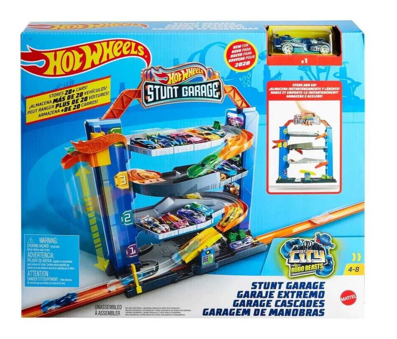 Гараж для машинок Hot Wheels четырехэтажный GNL70 ХОТ ВИЛС
