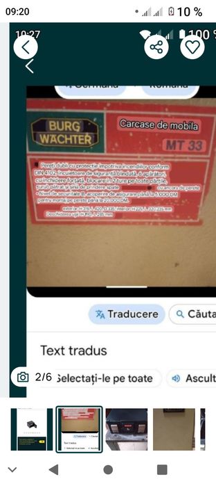 Vând seif antifoc, casetă banii, documente