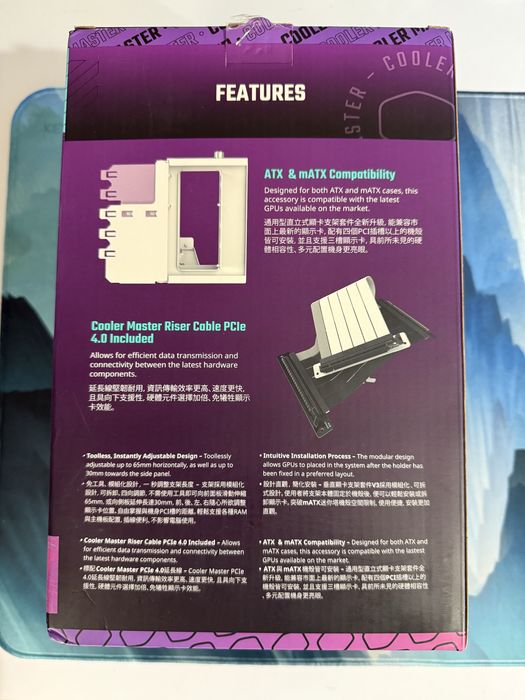 Кронштейн + райзер для видеокарты