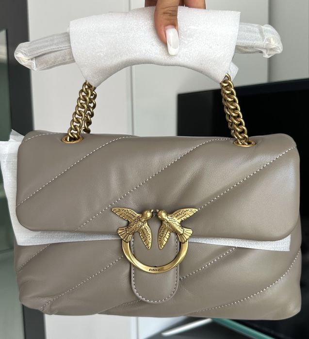 Pinko love classic puff dark gray
