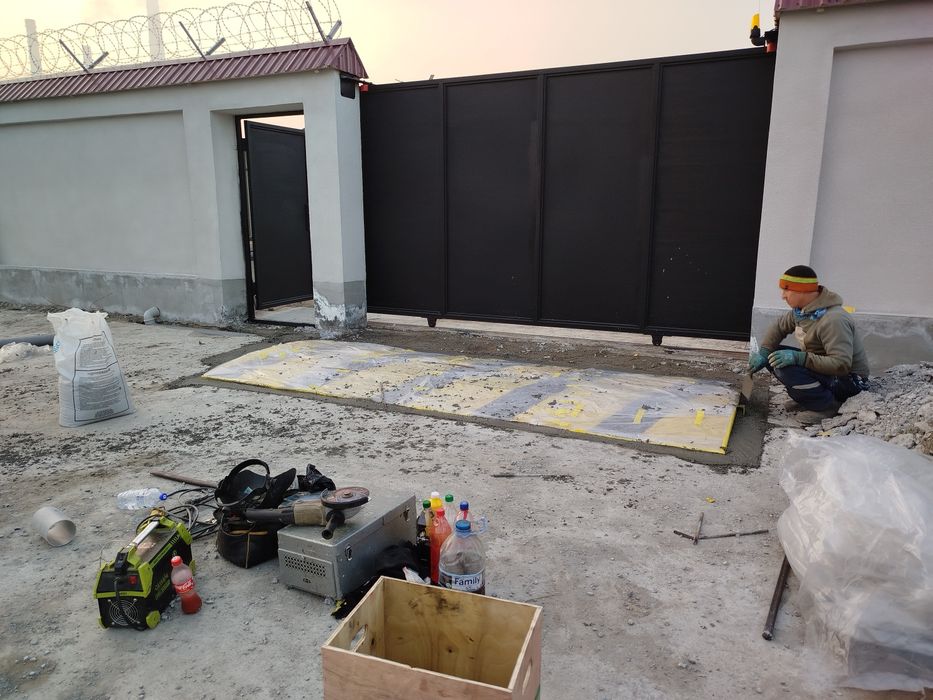 Изготовление противотаранного устройства.