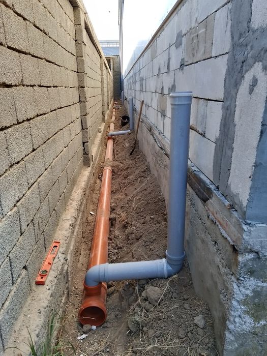 Urachi kalodis kanalizatsiya yama qora yomgʻir suvlarga kavlaymiz