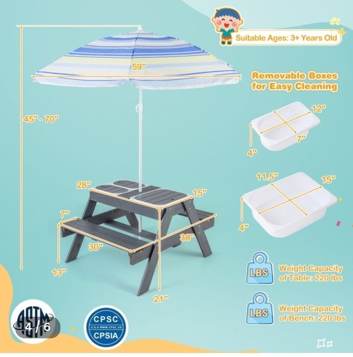 Bancuta de lemn  pentru copii