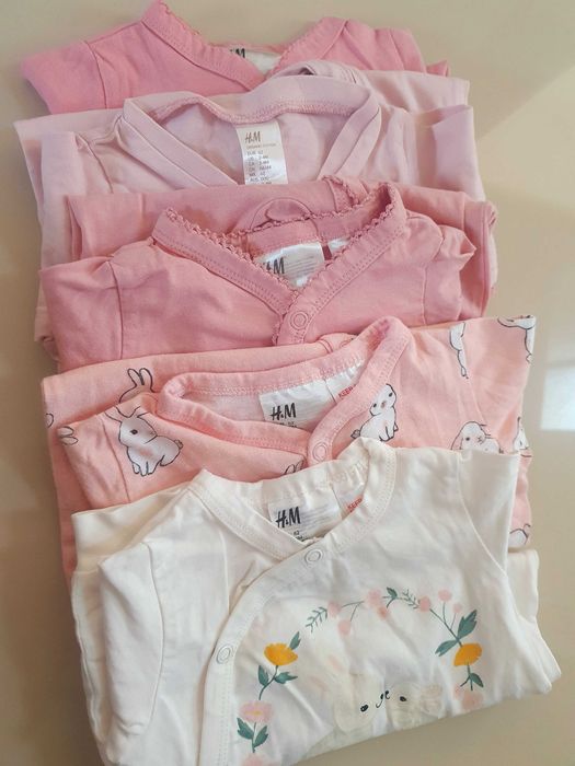 Set 5 salopete bebe, H&M, marimea 62