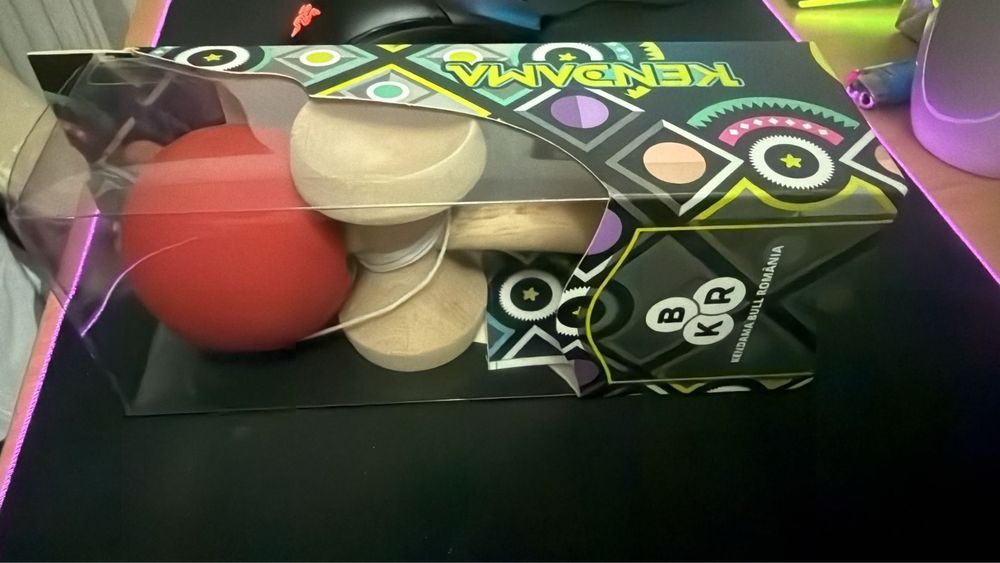 Kendama KBR culoare rosu