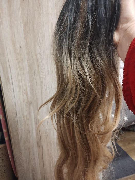 Perucă blonda lunga