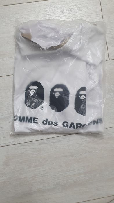 Футболка bape x comme des garcons