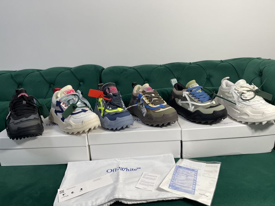 Adidasi Off White ODSY piele naturala Full Box colectie noua