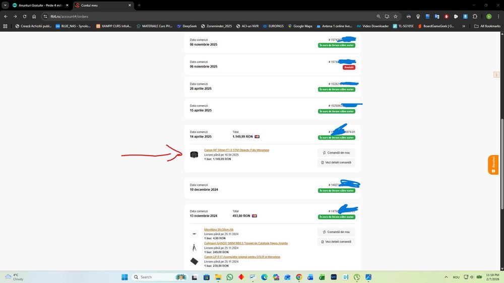 Obiectiv Canon RF 50mm F1.8 STM + Filtru UV NISI Pro Nano + Parasolar