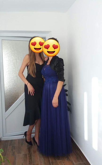 Rochie Poema fara bretele neagra