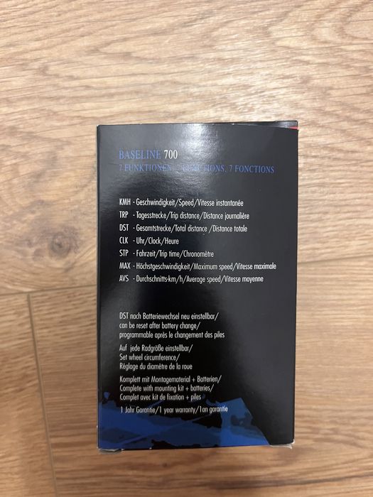 Sigma sport 700 Baseline Computer bicicleta cu 7 functii nou