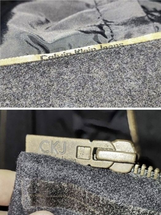 Palton bărbătesc Calvin, Lână naturală - Marimea L