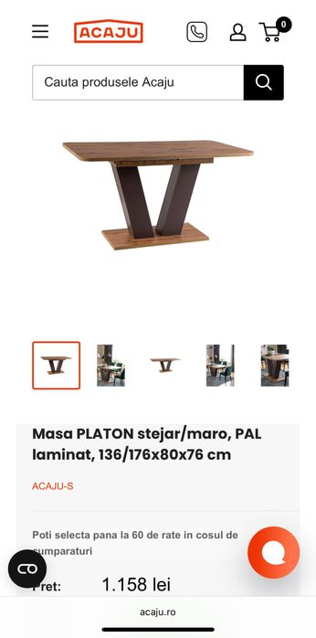 Masă PLATON stejar/maro, PAL laminat, scaune CHERRY verde/negru, stofă