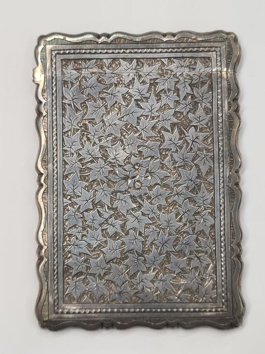 Port carti de vizita din argint, Lion passant 925 Sterling