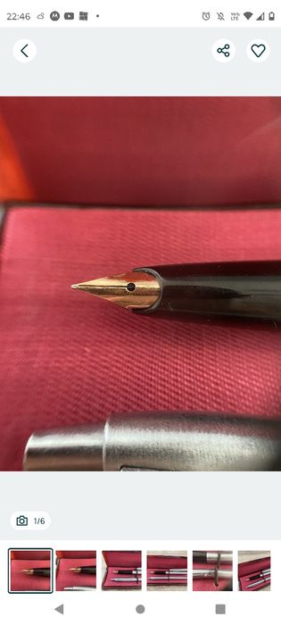 Stilou cu  peniță aur 14k
