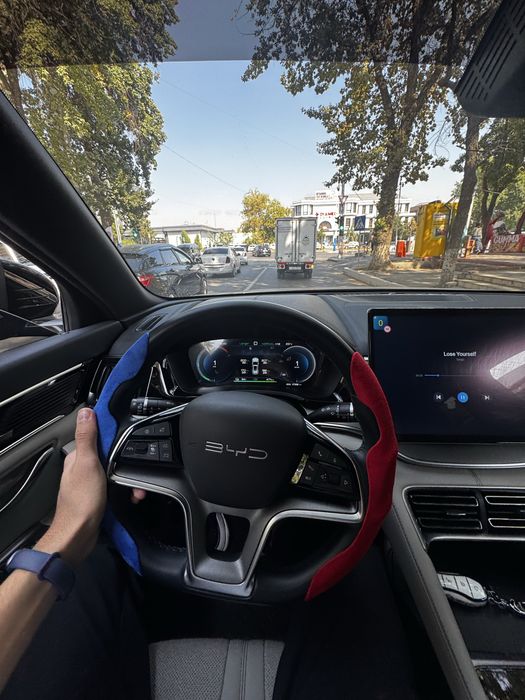 Чехол для руля, из замша