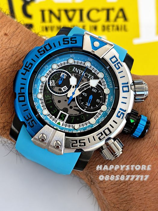 INVICTA Foxhound Blue 57 mm, Инвикта нов мъжки часовник