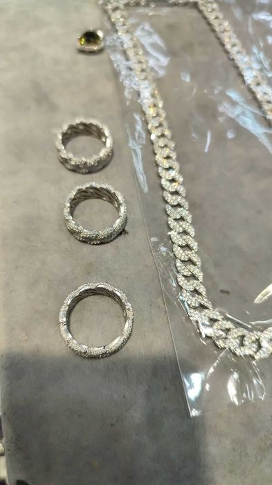 Colier Cuban Double G Argint + Bratara Cuban Double G Argint