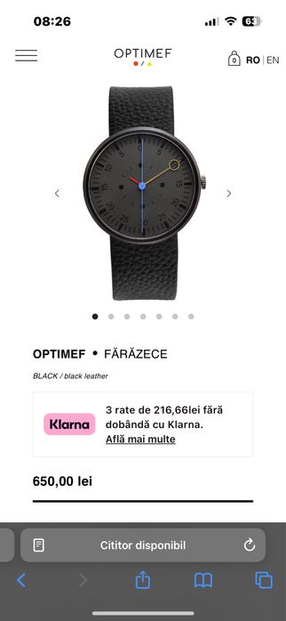 Ceas optimef designed in Romania