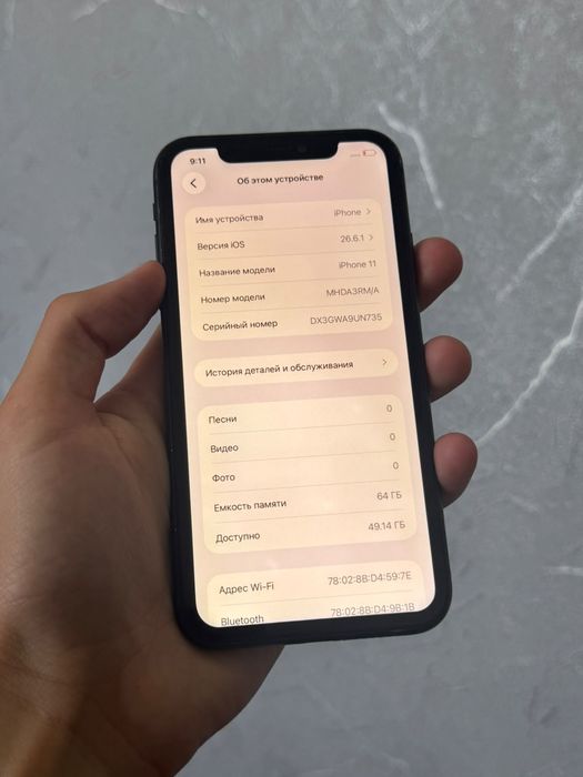Iphone 11 91% акб  64г