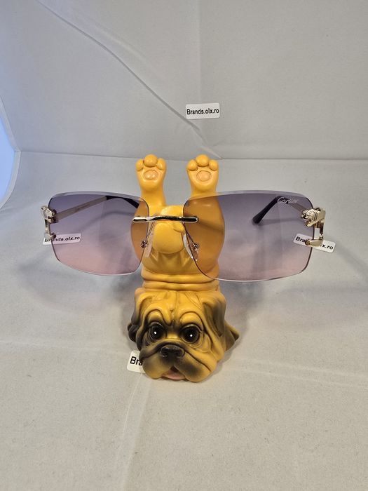 Ochelari de soare Cartier Rimless Pink, 17594, made in Italy