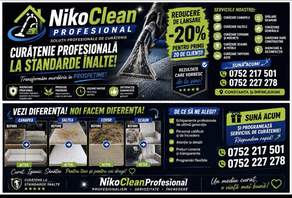 Servicii de Curatenie NikoCleanProfesional