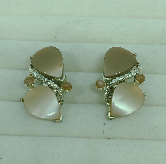 Винтажные серьги клипсы Ebay.