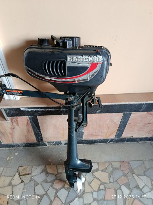 Продается лодочный мотор ханкай 3.5 л.с почти новый