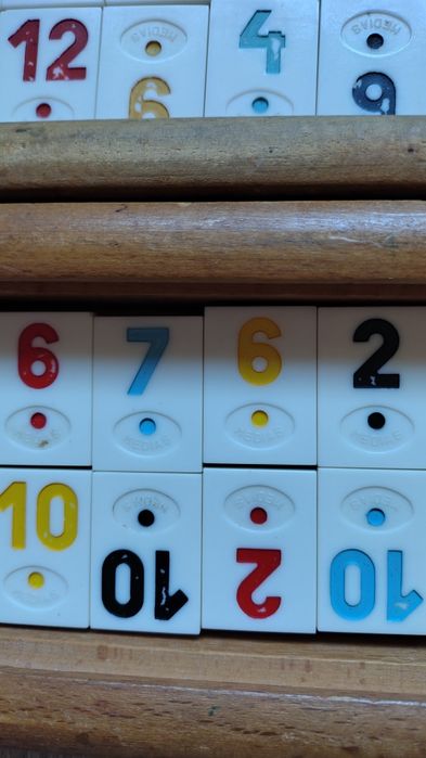 Rummy de Medias anii 70-80 cu piese din praf de piatra