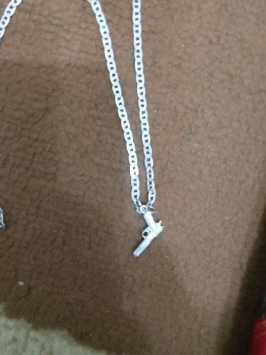 күміс алқа кулон