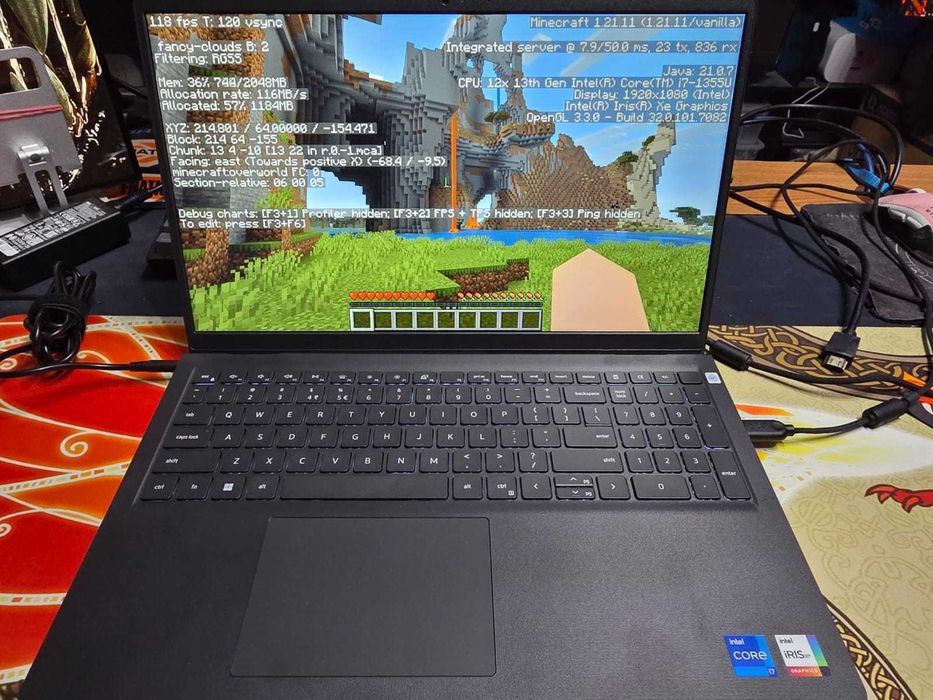 Laptop OFFICE 15" Dell INTEL i7-1355U, 64Gb DDR4, SSD 1Tb,iGPU IRIS Xe