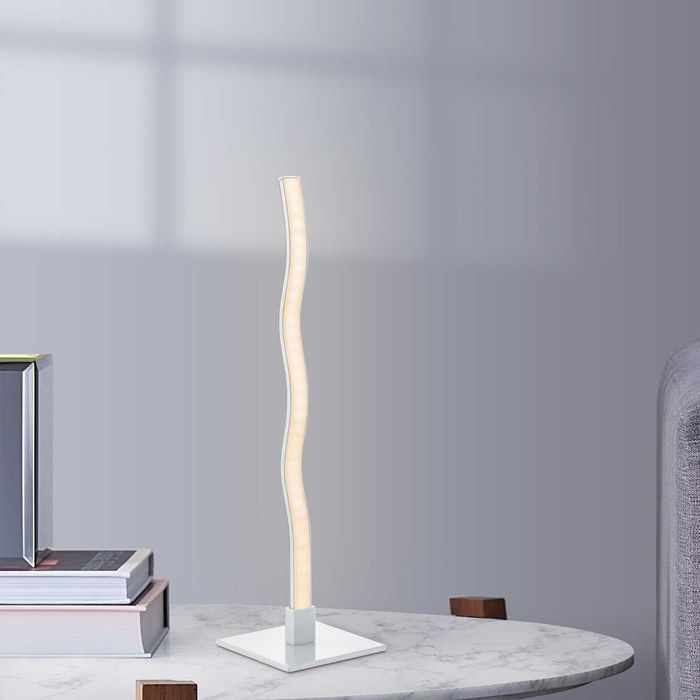 Lampă de masă cu LED, Home sweet home BASE, 38 cm, Aluminiu