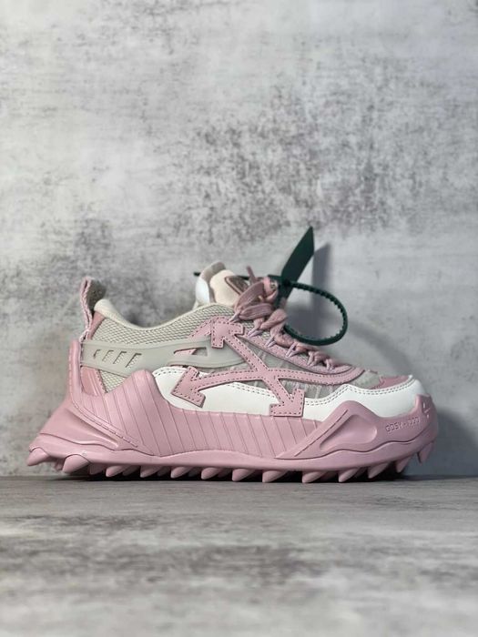 Adidasi OFF WHITE, Odsy 1000 SNEAKERS Premium din Piele / Beige Pink