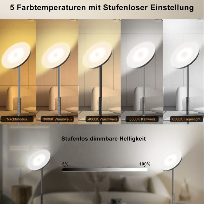 Модерна супер ярка подова лампа