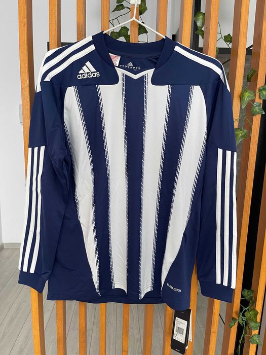 Adidas Climacool Mens Long Sleeve T-shirt Stricon Marine-White